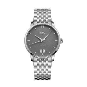 Mido Baroncelli Big Date - Swiss Automatic Watch Grey Dial - Case 40mm